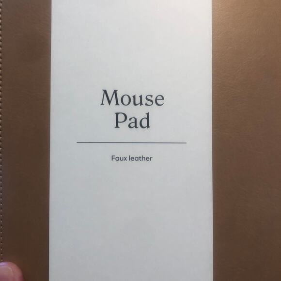 Threshold NWT Faux Leather Mouse Pad Brown 9.75 x 7.75 - Picture 6 of 7